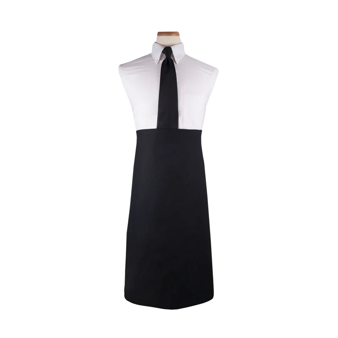 Chef Revival WABK Waist Bistro Apron, 32" x 29-1/2" Long, Cotton/Polyester Blend, Black