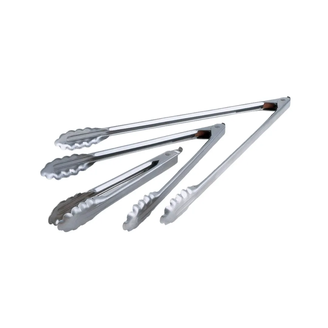 Edlund 4409HDL - 9" Heavy Duty Stainless Steel Utility Tongs with Lock for Kitchen