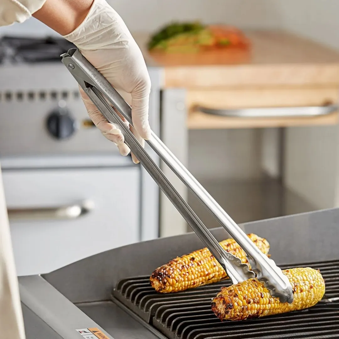 Edlund 4416HDL 16" Heavy Duty Stainless Steel Kitchen Utility Tongs with Lock