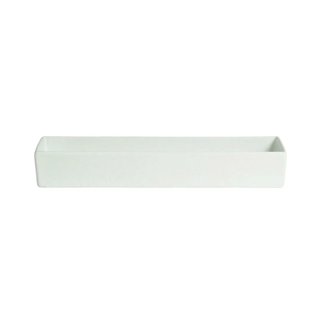 GET COMP27-MOD Bugambilia Salad Bar Bowl, 4.8 Qt, 21‑1/4" L x 7‑1/4" W x 3" H, Aluminum MOD Finish