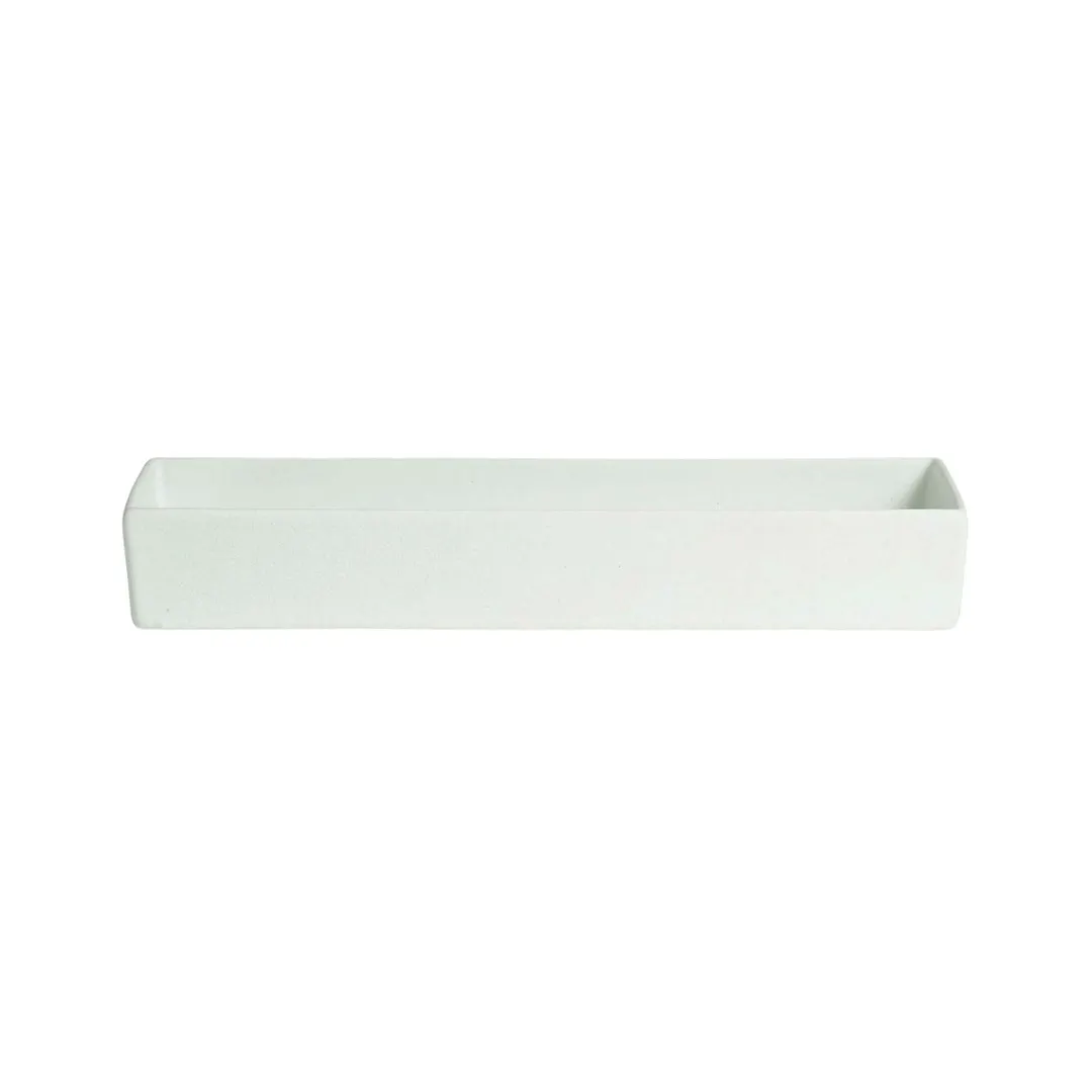 GET COMP33 Salad Bar Bowl, 1.39 Qt, 17" L x 5-1/4" W x 1-1/2" H Rectangular Aluminum, Color Natural
