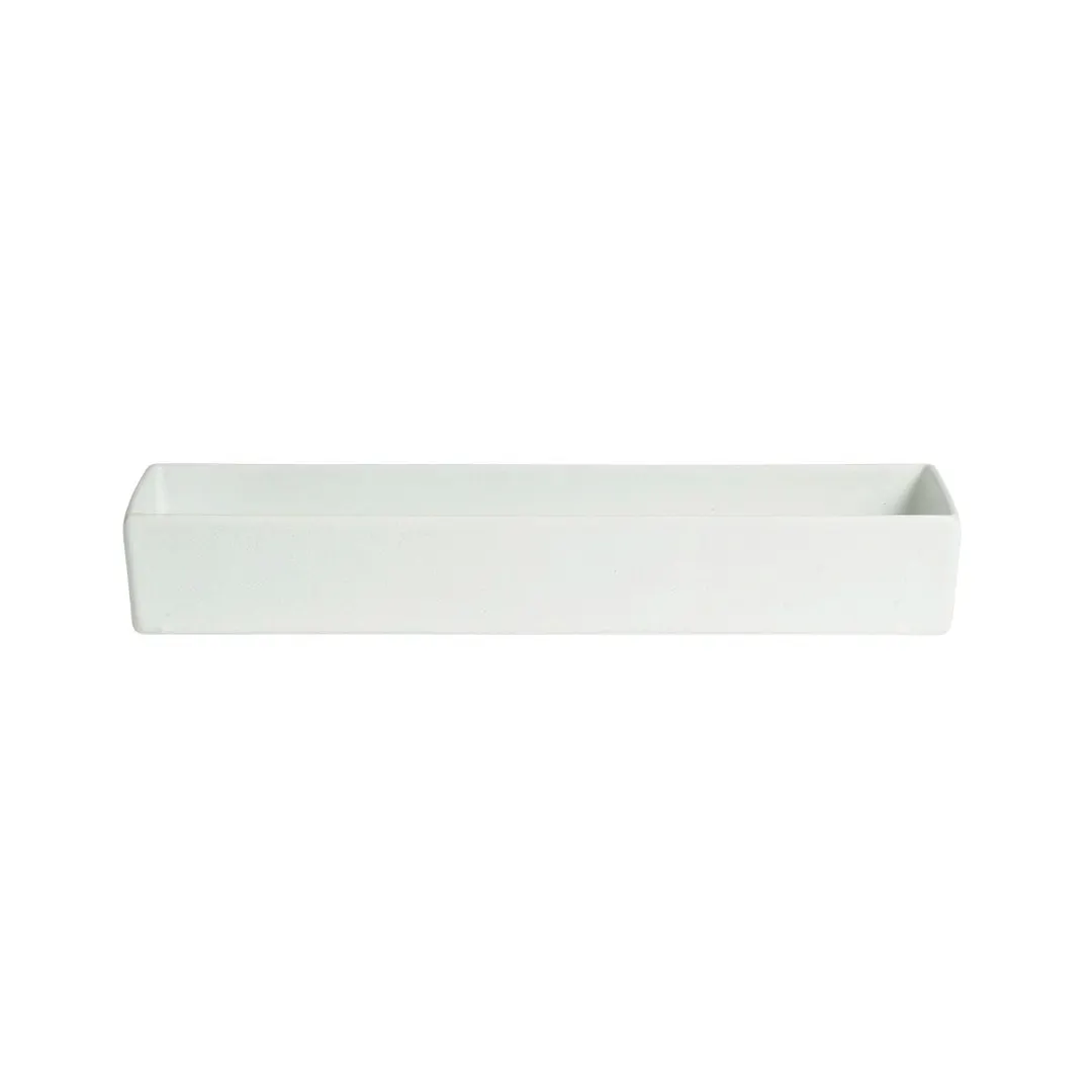 GET COMP41 Salad Bowl, 5.88 Qt, 18" L x 7" W x 4-1/2" H, Rectangular Aluminum, Classic Finish