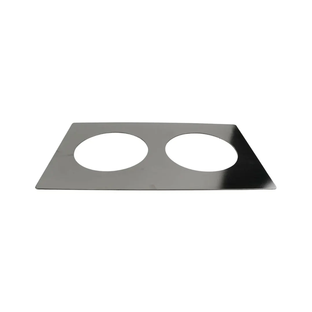GET T0B011-2-SS Heiss Stainless Steel Cast Iron Dutch Oven, Tile Set 2 Ea CA-011, 15" W x 22" D x 2" H