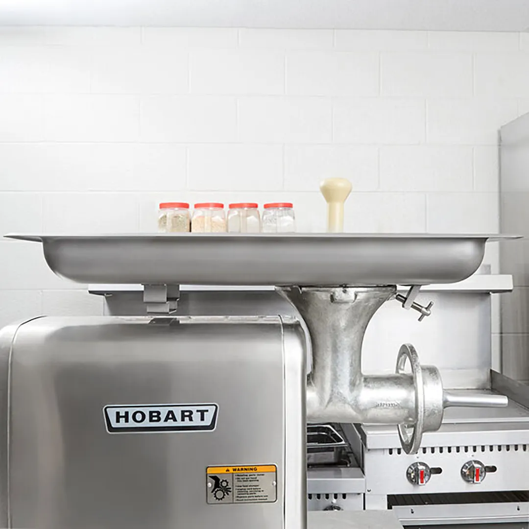 Hobart 22PAN-SSTFS - 27¾" x 15⅝" x 3" Stainless Steel Rectangular Grind Pan, Hub #22, Meat Grinder Part
