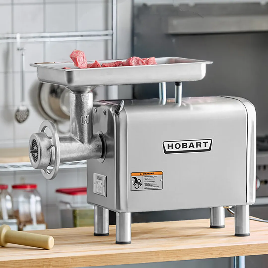Hobart 4822+BUILDUP Meat Grinder – 1‑1/2 HP Motor, 16 lb/min Capacity, #22 Hub, 4‑inch Legs, NSF & cULus Certified