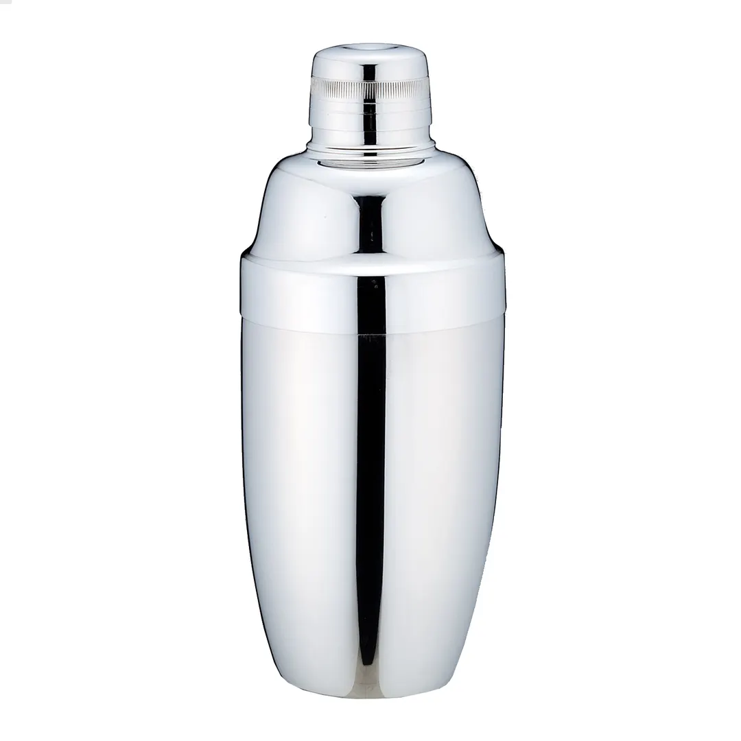 Korin BR-05 Jumbo Cobbler Cocktail Shaker, 26-1/2 oz, 3-Piece Stainless Steel, 3.5" dia. x 8.75"H