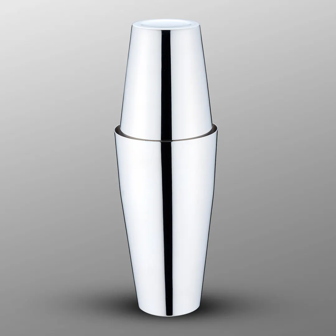 Korin BR-10 Yukiwa Stainless Steel Boston Cocktail Shaker Set, 3.5"Dia x 10.75"H, 23.5 oz