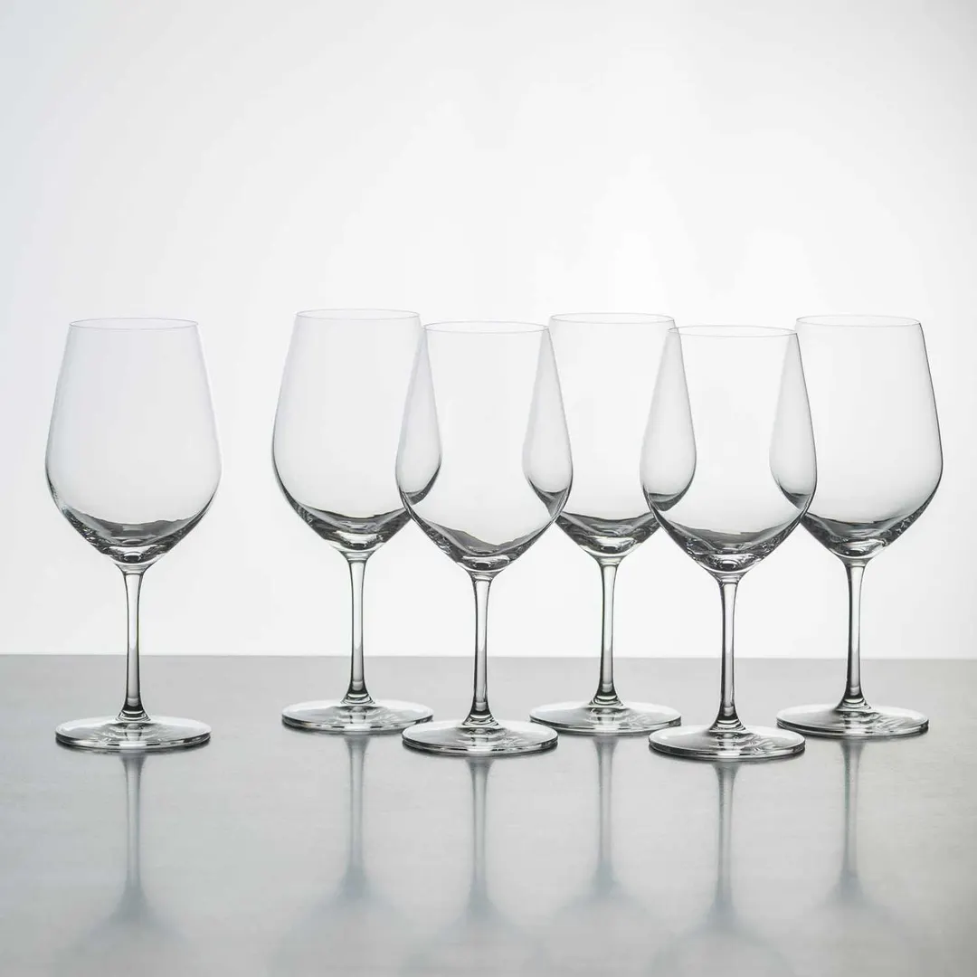 Korin GL-D104-PK - Bordeaux Wine Glass, 8.8" Height, 20.75 oz (610ml), Lead‑Free Crystal - 1/Pack