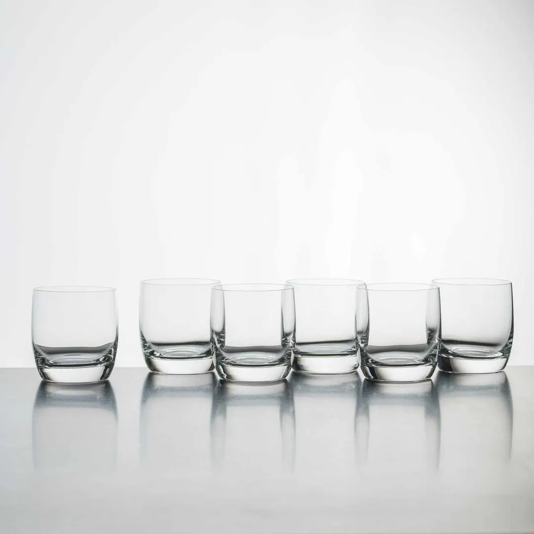 Korin GL-D112-PK - Double Rocks Glass, 3.6" Height, 13.25 oz (395ml) Pink Lead‑Free - 1/Pack