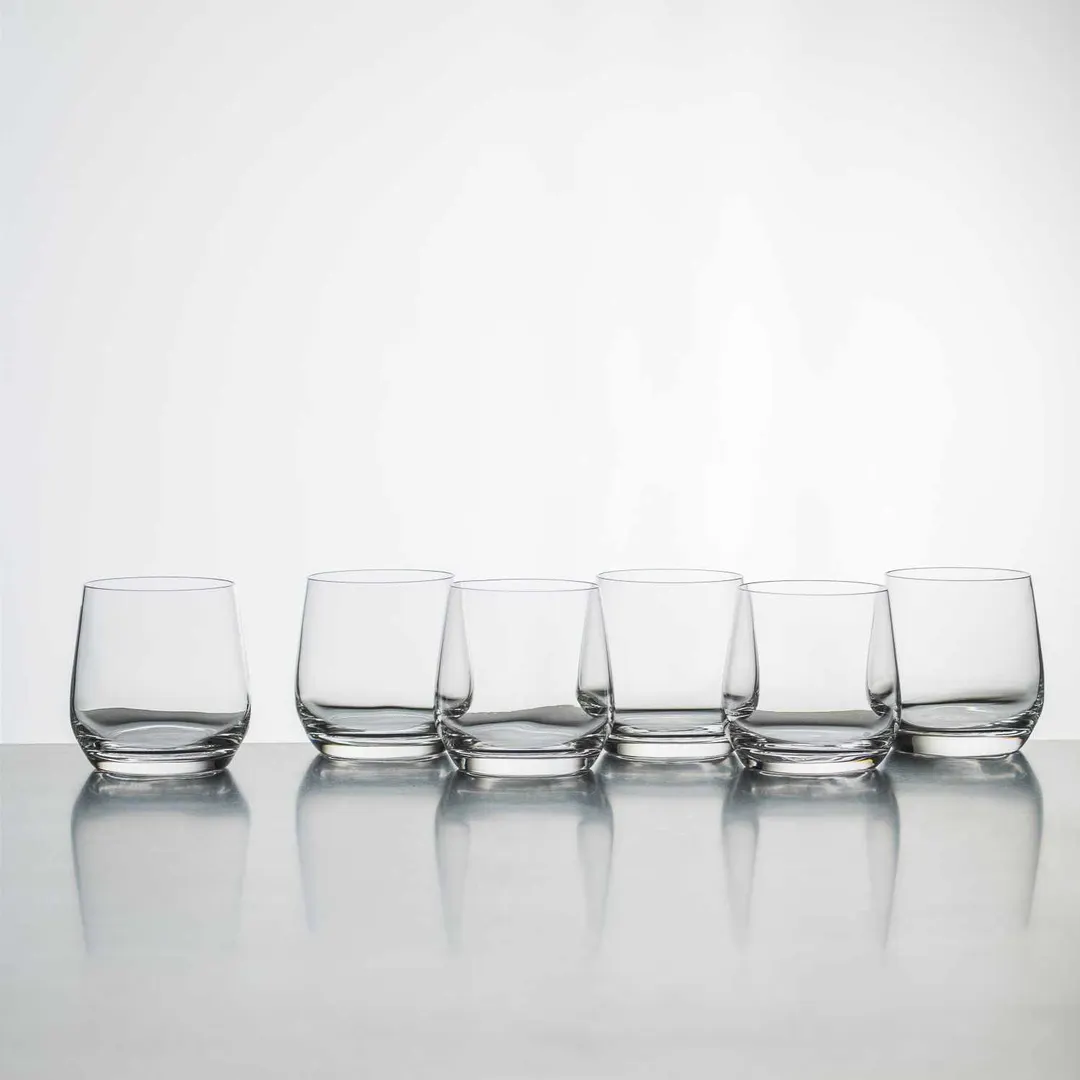 Korin GL-D114-PK - Double Rocks Glass, 3.5" Height, 13.75 oz (390ml) Crystal, Pink - 1/Pack