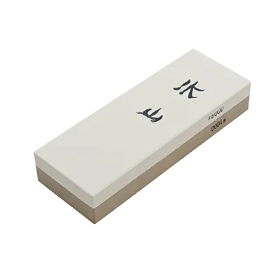 Korin HA-1081 Mizuyama Double Sided Sharpening Stone 8-5/16"L x 3"W x 1-3/8"H #1000 & #6000 Grit