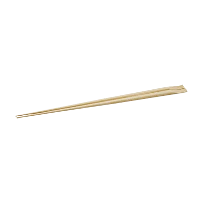 Korin HA-1108 - 11" Plating Chopsticks, Flat Scooping End, Natural Bamboo Wood, Set