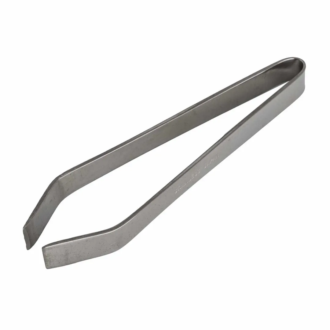 Korin HA-1202 Square Fish Bone Tweezers, 4.5"L Length, Stainless Steel Construction, 10/Box