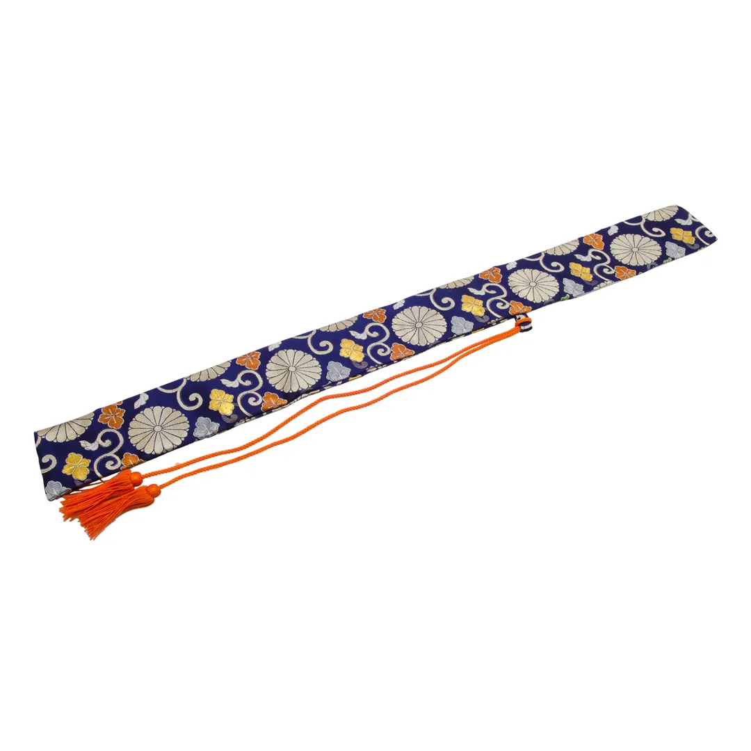 Korin HA-BG-903 Knife Bag, 28-1/4"L x 2-3/4"W, 1 pc, 18-1/2" Knife Capacity, Silk, Suisin, Fukusa