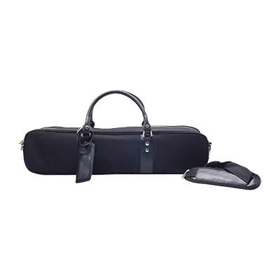 Korin HA-BG1063N Knife Bag, 21-3/4"L x 4-1/2"W x 5"H, Black Nylon, Handles, Strap, Divided Pockets