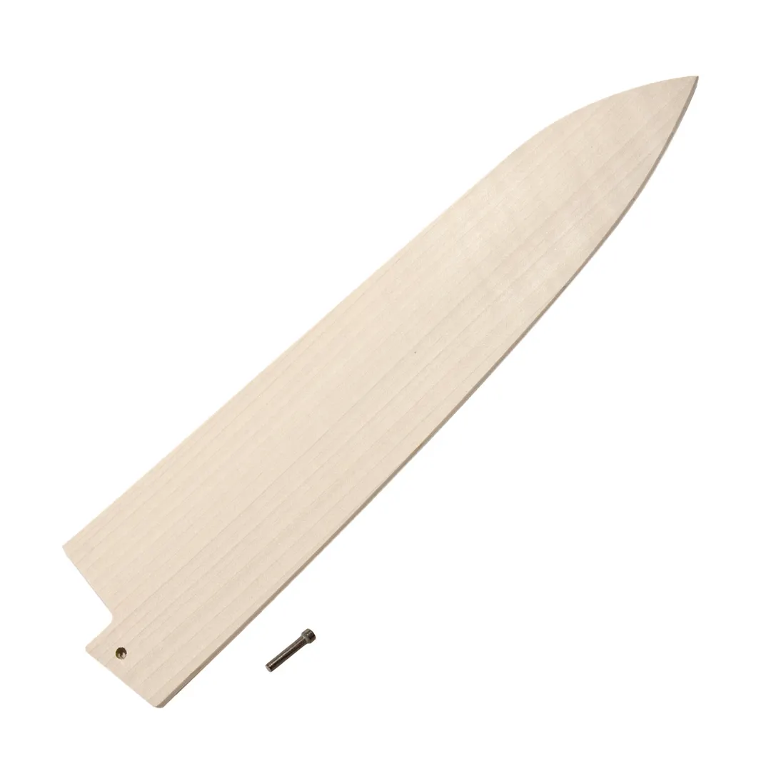 Korin HA-SAYA-G-210 Saya Cover Gyutou, 8-1/4" (21cm), Handcrafted, Japanese Magnolia Wood, Natural
