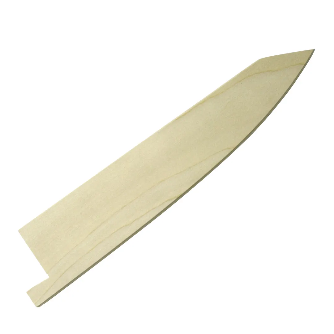 Korin HA-SAYA-HA150 Saya Cover, 6" Hankotsu Knife Guard, Japanese Magnolia Wood, Natural