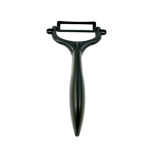 Korin HKY-PEEL Manual Vegetable Peeler, 5" L, Ceramic Blade, Resin, Black
