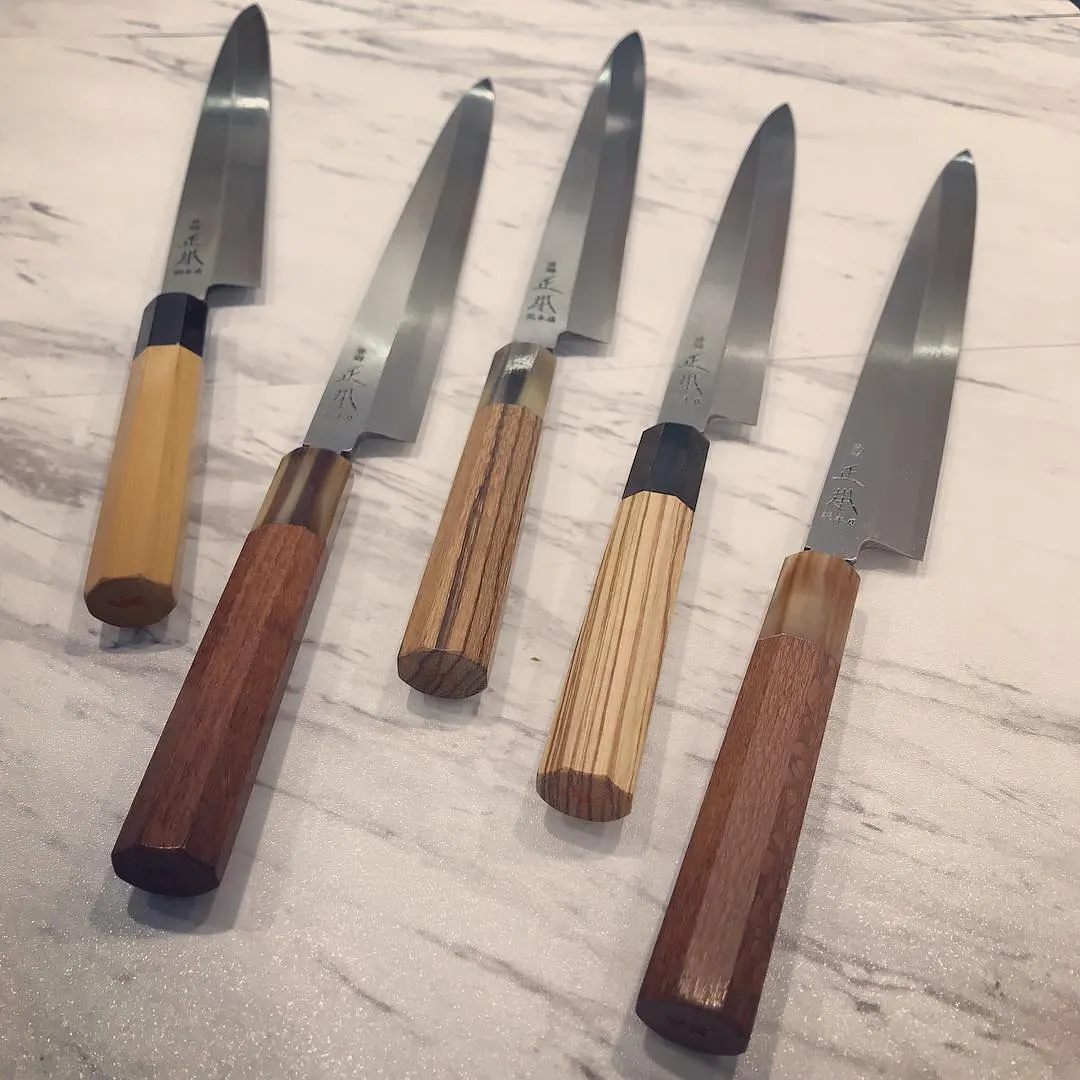 Korin HMA-SHYA-KR-300 Yanagi Knife, 11-3/4" (30cm) Carbon Steel & Iron, Quince Wood Handle
