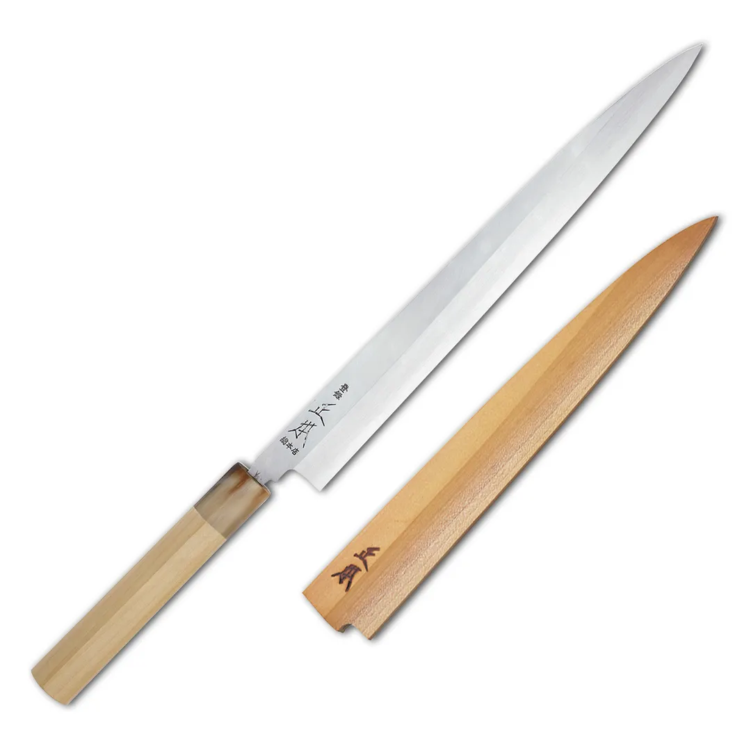 Korin HMA-VGYA-300 Masamoto Yanagi Knife, 11-4/5" (30cm) Single Edge Forged VG-10 Steel Wood Handle