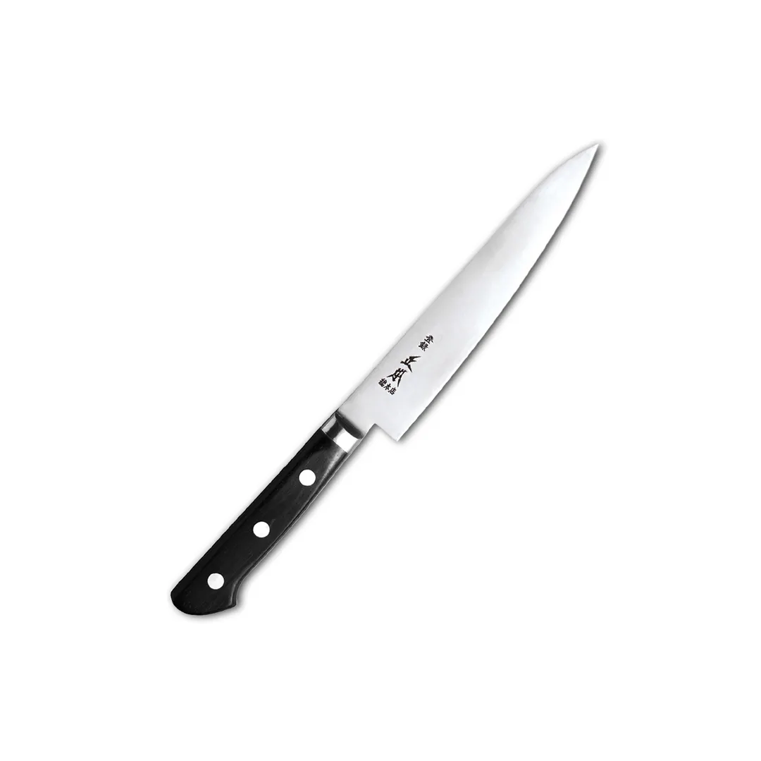 Korin HMA-VSPE-150 Petty, 6" RH, 70/30 Beveled Edge, Forged Jankou Steel Blade, Pakka Wood Handle