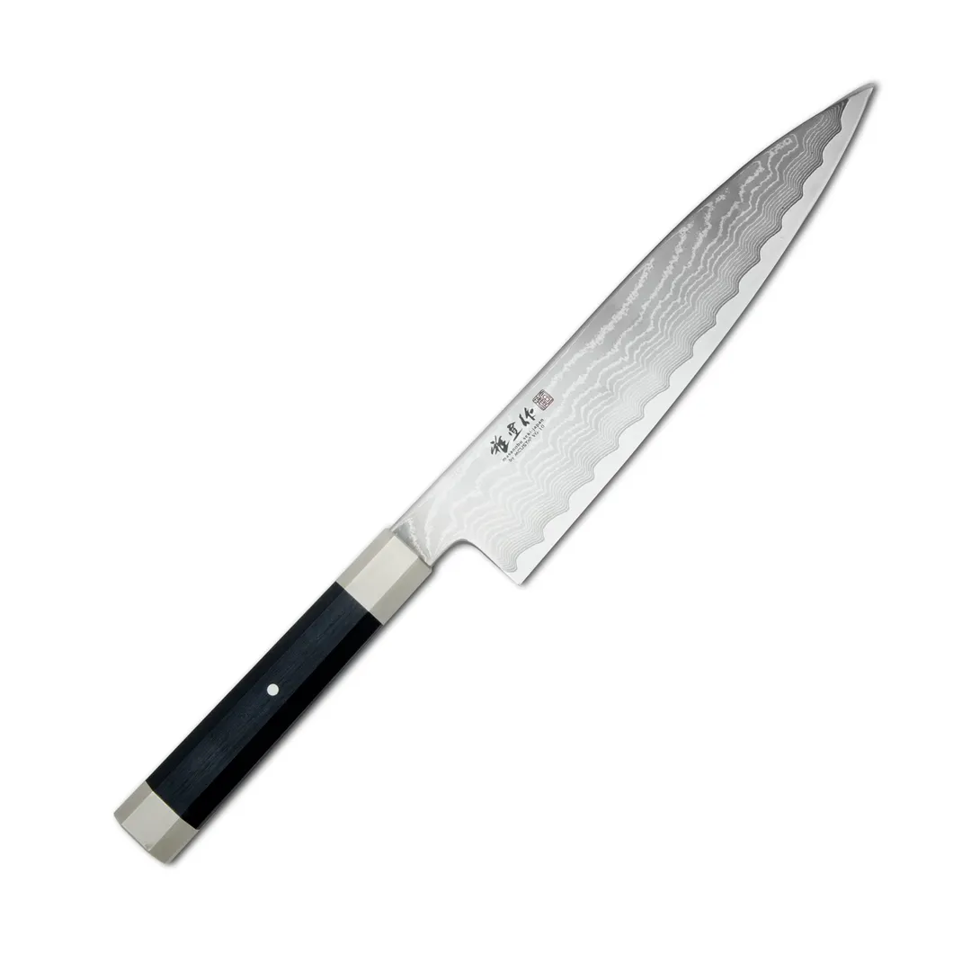 Korin HMB-VGDGY-210 Masanobu Damascus Wa-Gyutou Knife, 8.25" (21cm) RH, VG-10 Steel, Wood Handle