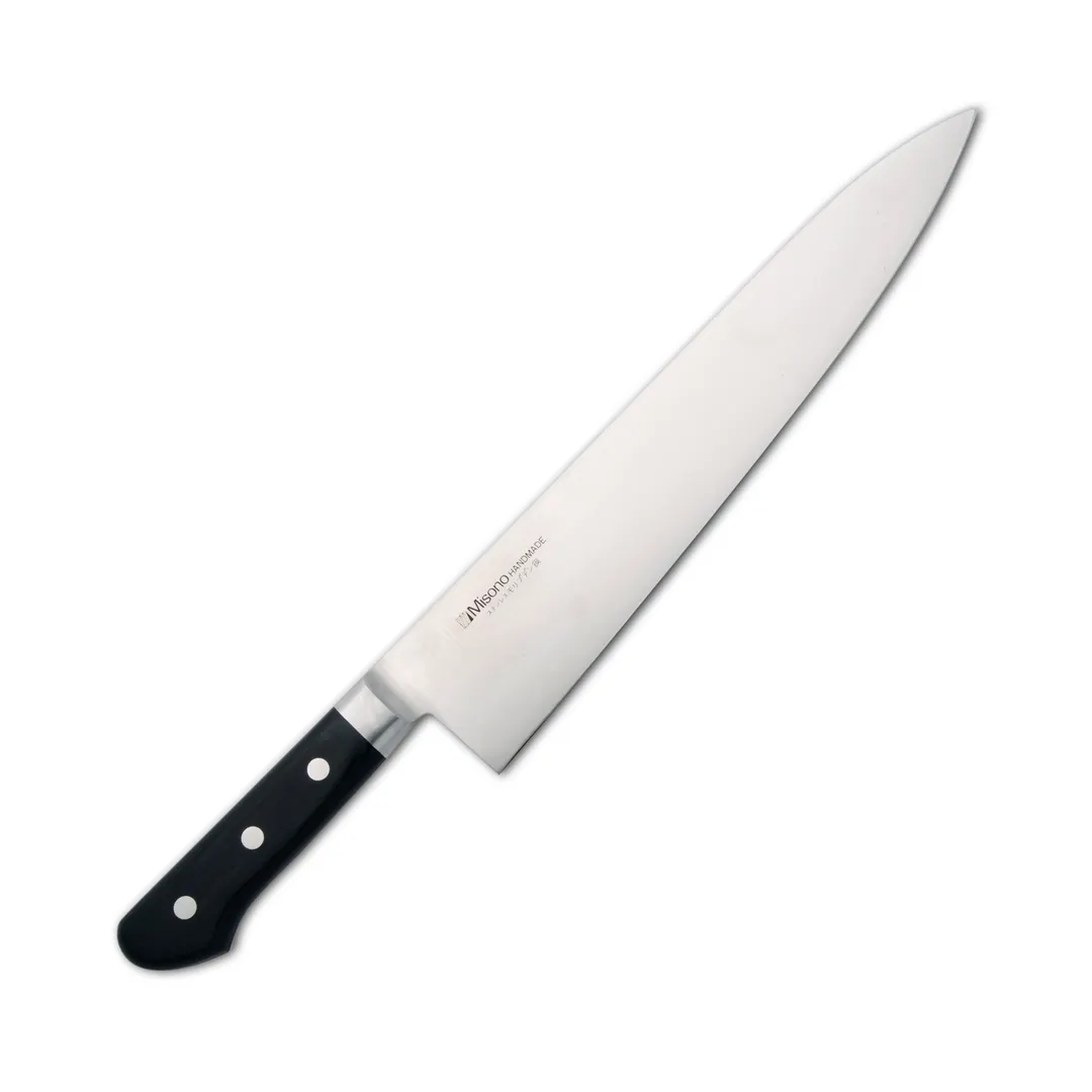 Korin HMI-MOGY-210 Gyutou Knife, 8-1/4" (21cm) RH, 70/30 Beveled, Steel Blade, Wood Handle, Japan