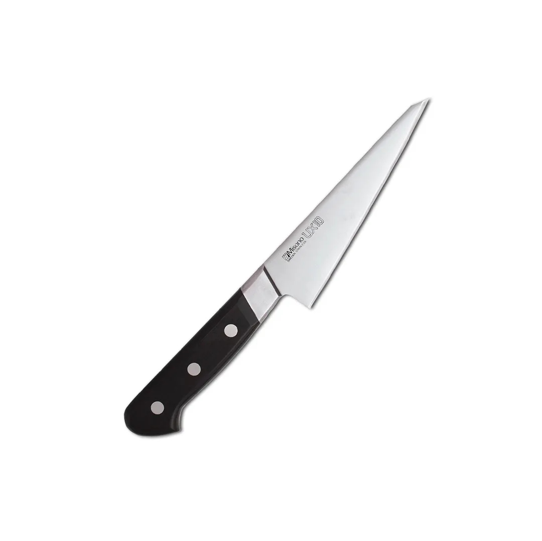 Korin HMI-UXHO-145 Honesuki, 5-11/16" (14.5cm), RH, 70/30 Edge, Steel Blade, Bolster, Wood Handle