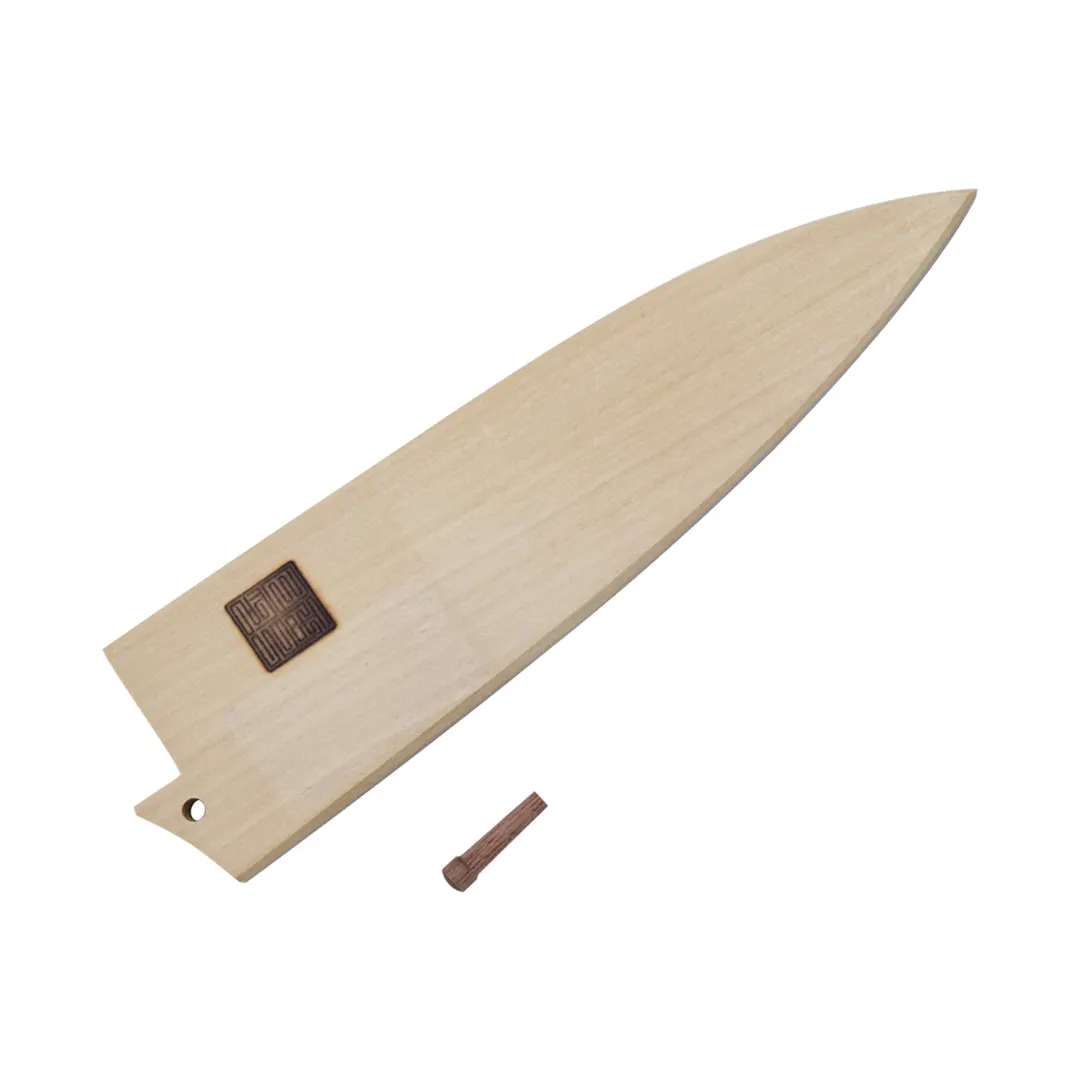 Korin HNE-SAYA-YD-165 Knife Guard, 6-1/2" Saya Cover, Japanese Magnolia Wood, Natural