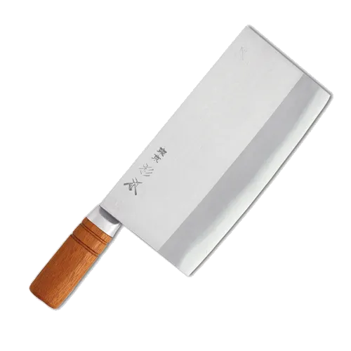 Korin HSG-VSCL-220 Cleaver Knife – 8.625" (22 cm) 50/50 Bevel, Forged Steel Blade, Wood Handle