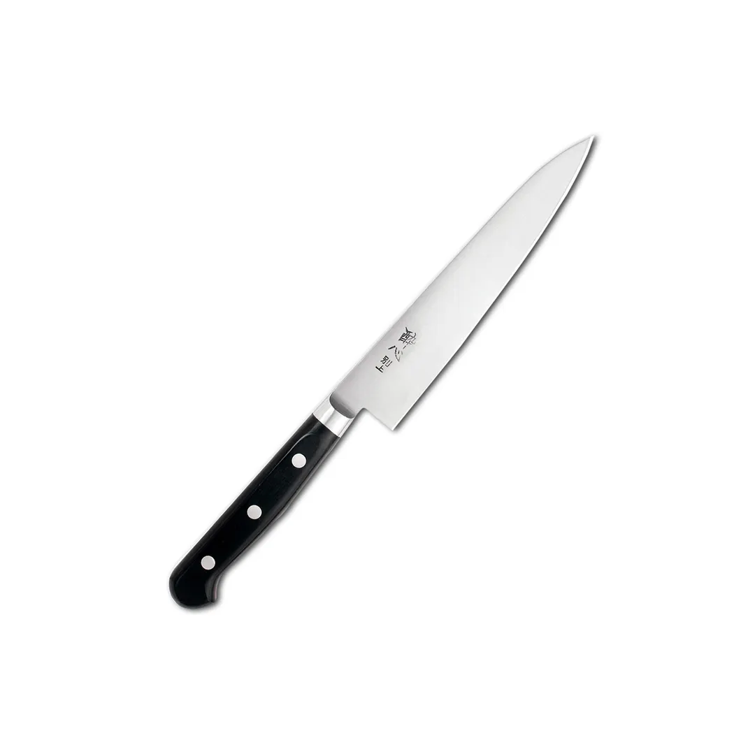 Korin HSU-HCPE-150 High-Carbon Steel Petty Knife, 6" Blade, Forged, Nihon-kou Steel, Wood Handle