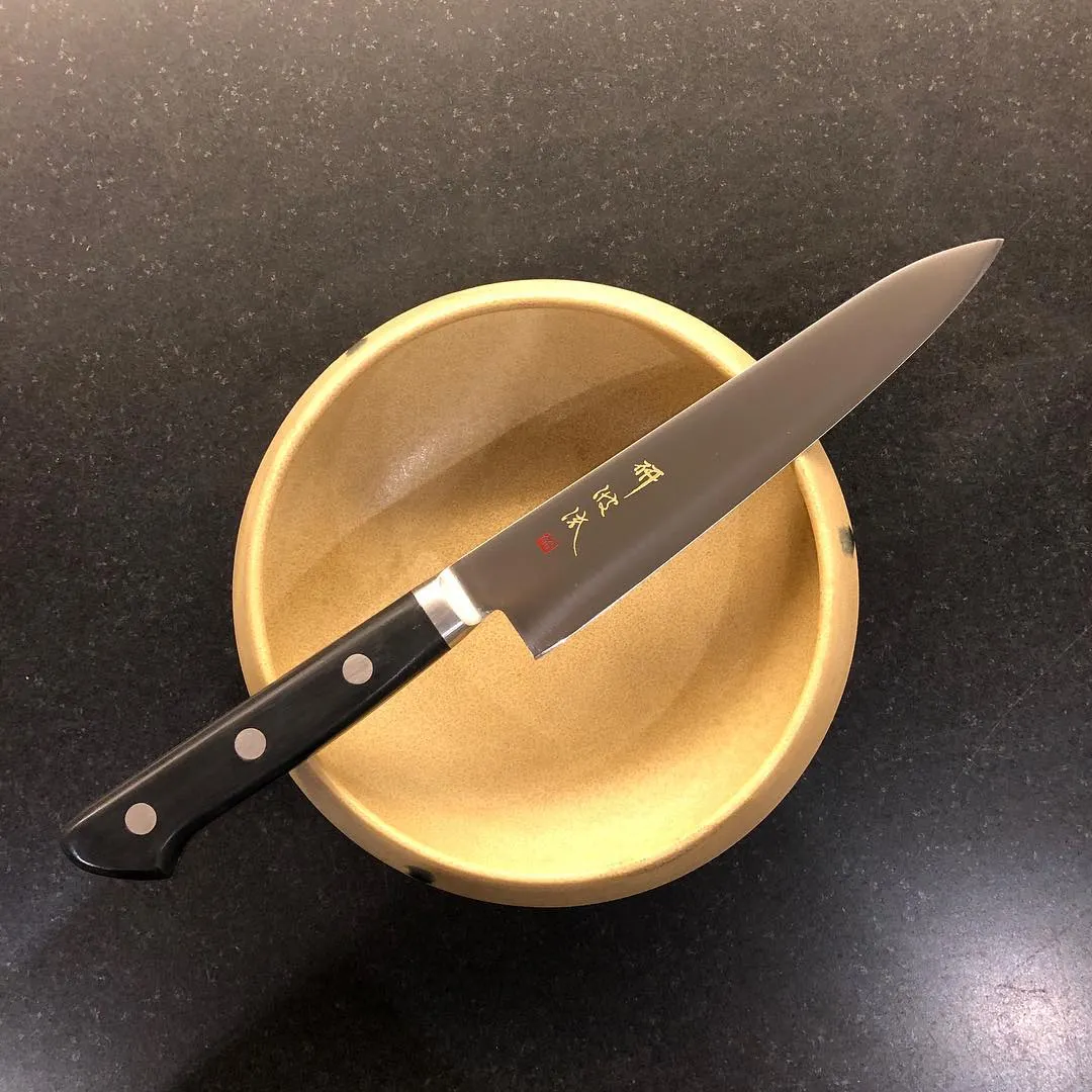 Korin HTO-G1PE-150 Togiharu G-1 Molybdenum Petty Knife, 6" (15cm), AUS-10 Steel, Polyacetal Handle