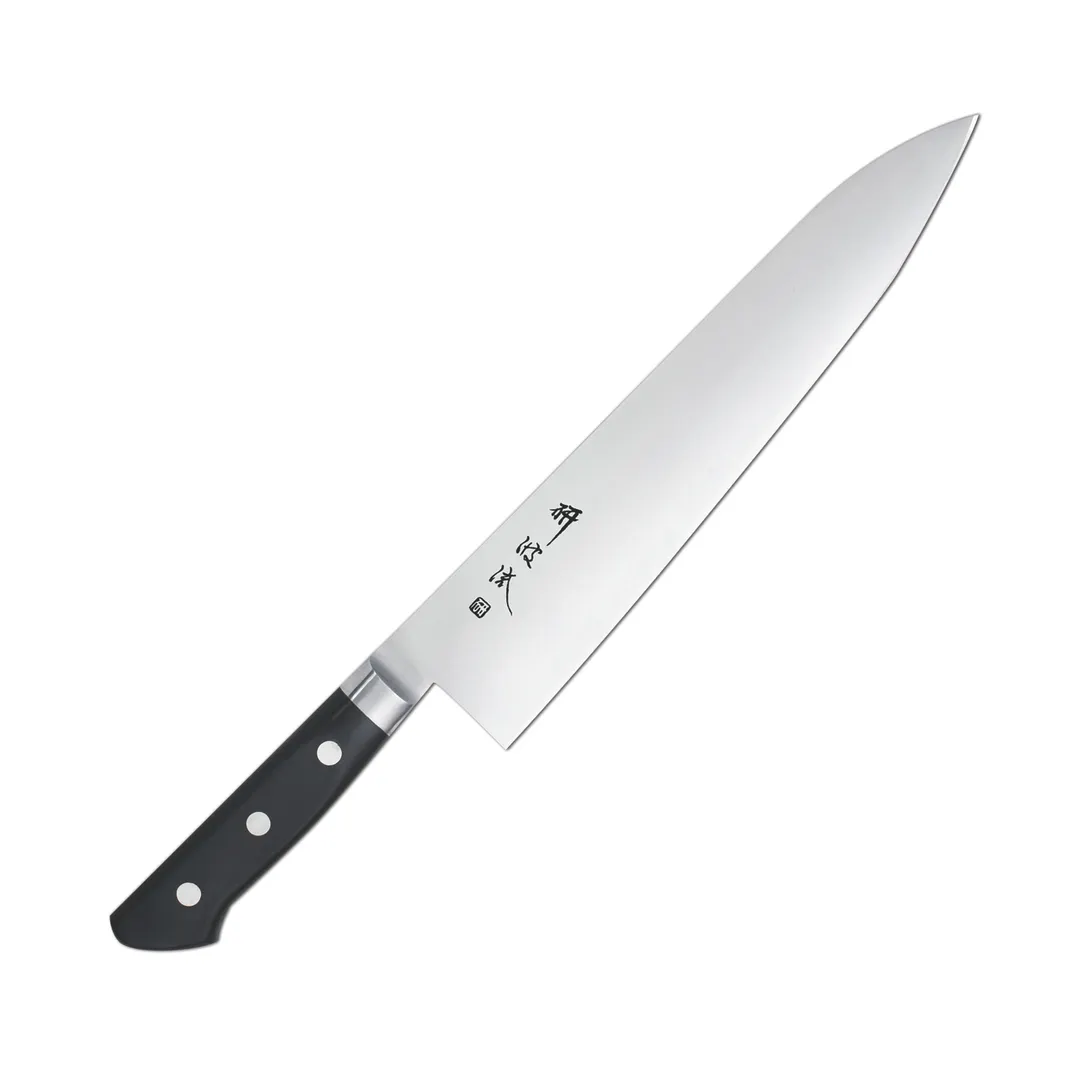 Korin HTO-HCGY-210 Forged Gyutou Knife, 8-1/4" (21cm) Right Hand, Steel, 70/30 Edge, Poly Handle