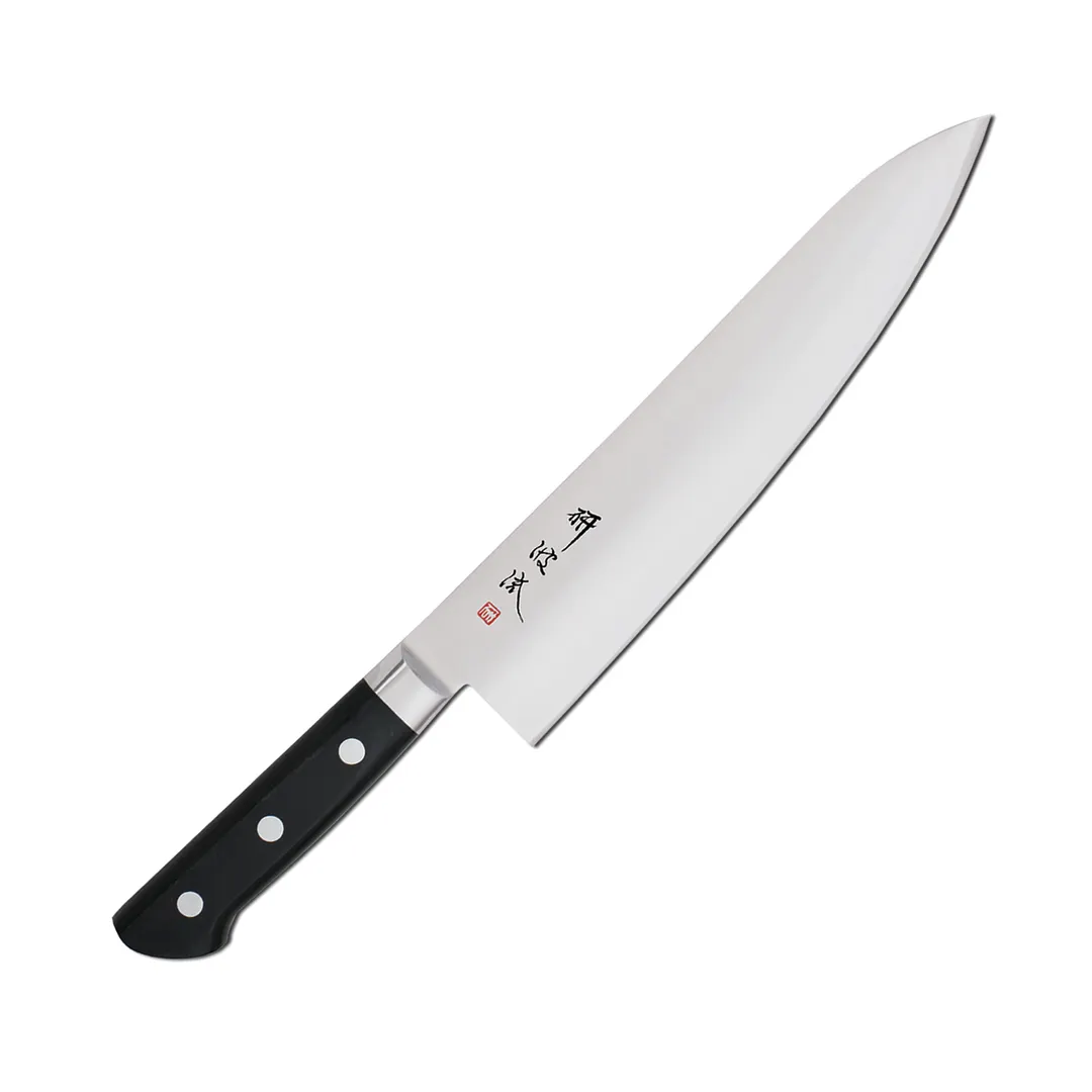 Korin HTO-INYD-240 Yo-Deba Knife, 9-7/16" (24cm) Right‑Handed, 80/20 Bevel, AUS‑8 Steel, Handle
