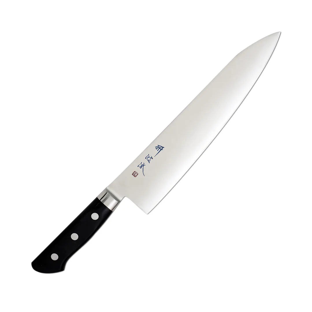 Korin HTO-MOGY-240 Forged Gyutou Knife, 9-7/16" (24cm) AUS-8 Steel, RH 70/30 Bevel Polyacetal Handle
