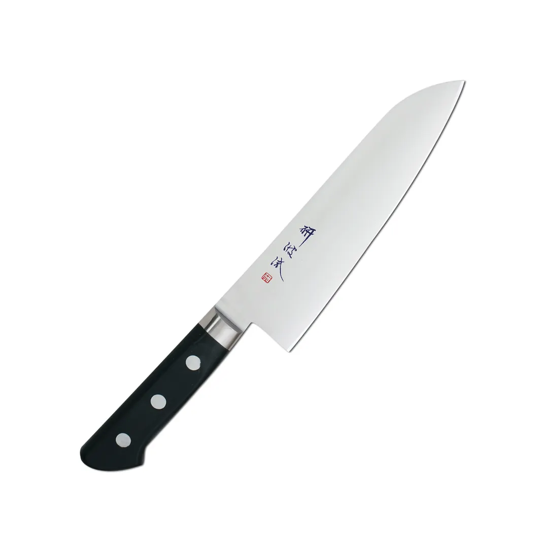Korin HTO-MOSA-180 Forged Santoku Knife, 7" (18cm), AUS-8 Steel, Right Handed