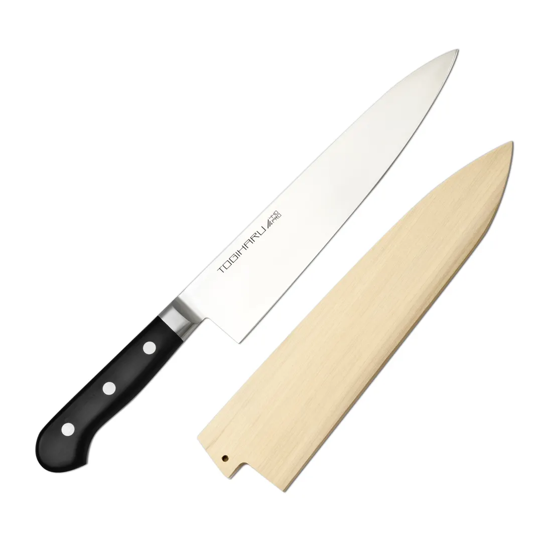 Korin HTO-PROGY-240 Gyutou Knife, 9.4" Swedish Steel, 70/30 Edge, Right Handed, Polyacetal Handle