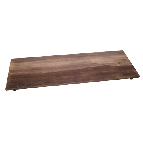 Korin KON-109-77B Konro Charcoal Grill Base, 32"L x 11"W x 1"H, Rectangular, Footed, Flat Edges, Wood
