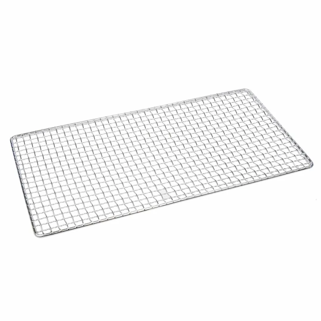 Korin KON-128-32-NC Heavy-Duty Iron Cooking Net for Konro Grill, 12.5"L x 6.5"W, Cast Iron