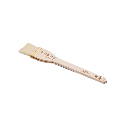 Korin TK-1136 Basting Brush, 9" Long, White Goat Hair Bristles, Pine Wood Handle