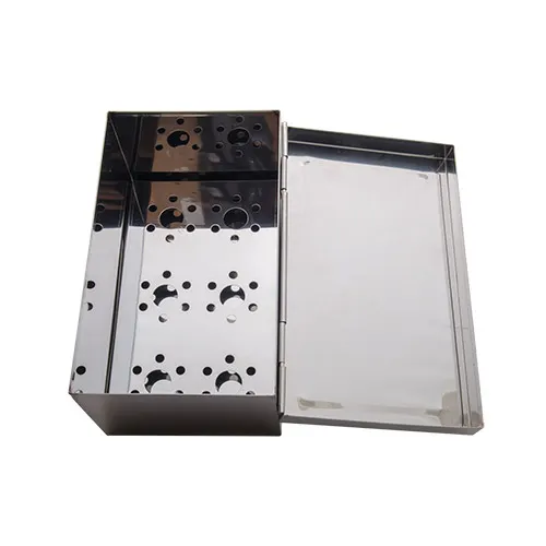 Korin TK-1179-S Seaweed Container, Metal Box 9-1/4" L x 5-1/4" W x 4" H, Silver with Hinged Lid