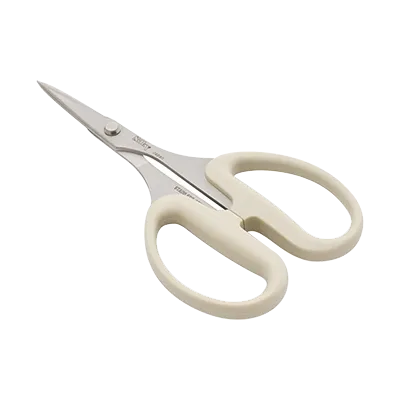 Korin TK-127 Kitchen Shears, 6.5"L x 3.5"W, Stainless Steel Blades, Resin Handles, White