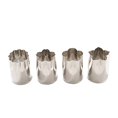 Korin TK-134 Assorted Vegetable Cutter Set, 1"L x 1"W x 1-3/4"H, Stainless Steel