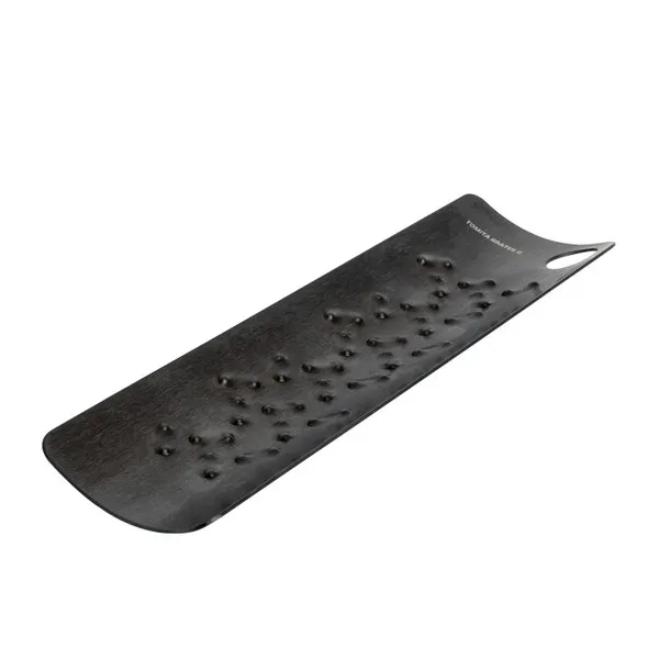 Korin TK-148-BK Tomita Stainless Curve Grater, Black, 6.5"L x 2"W x 0.5"H