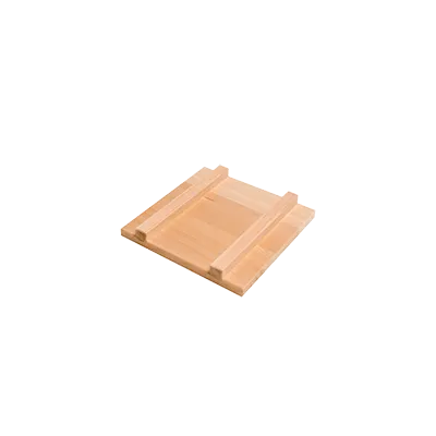 Korin TK-301-02-24 Egg Pan Lid, 9-7/16" (24cm) Square Wood Cover, Fits TK-301-06 & TK-301-01-24