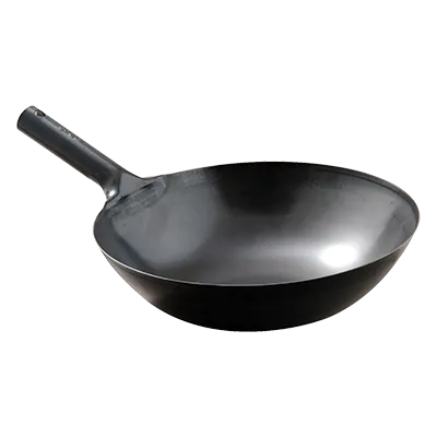 Korin TK-301-07-36 Cast Iron Wok Pan, 14-1/4" dia. x 4-1/2"H, Black, Oven & Stove Top Safe