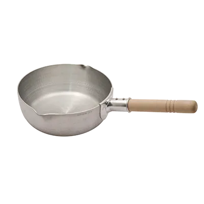 Korin TK-302-01-18 Sauce Pot, 6.5 Cup, 7-1/16" Dia x 2-4/5"H, Aluminum, Double Pour Spout, Handle