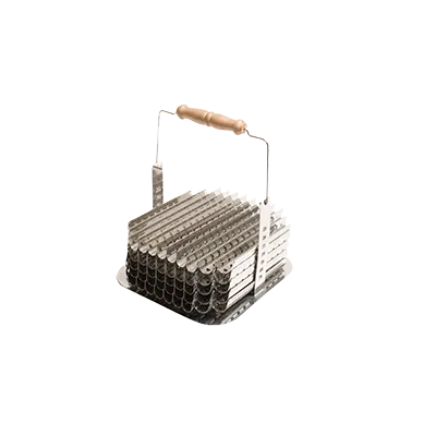 Korin TK-304-03 Stainless Steel Boiler Shrimp Holder, 11 Compartments x 5 Rows, Dishwasher Safe