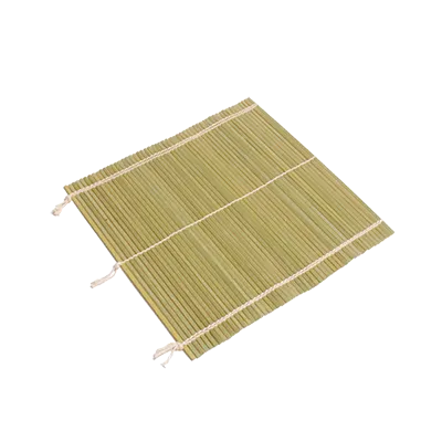 Korin TK-601-06 Sushi Rolling Mat, 11-7/10" x 11-7/10", Double String Bamboo Date Makisu