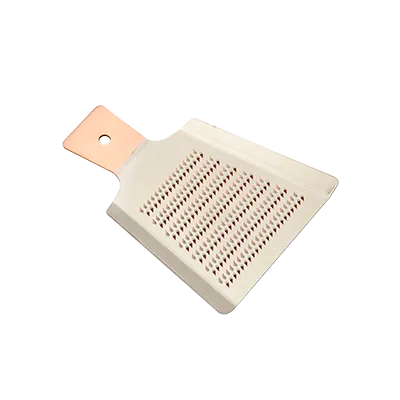 Korin TK-606-03A Mini Grater, 4-1/4"L x 3-1/4"W, Copper & Aluminum, Handmade, Single Sided